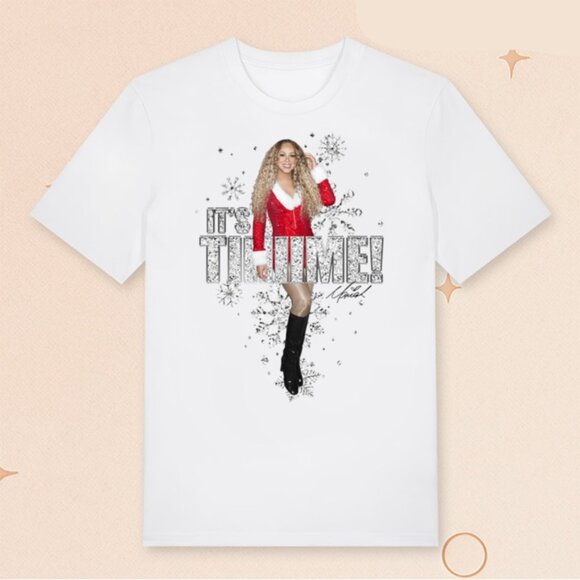 Mariah Carey Christmas 2025 Its Time Holiday T Shirt 140 - Picture 1 of 5